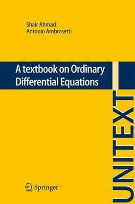 A Textbook on Ordinary Differential Equations