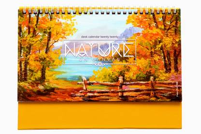 Gathbandhan Nature On Canvas 2020 Table Calendar