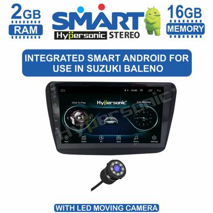 Hypersonic INTEGRATED BALENO ANDRIOD SMART CAR STEREO 9’INCH DISPLAY 2 GB RAM 16 GB ROM 1 YEAR WARRANTY Car Stereo