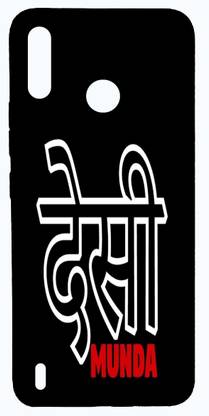 PrintKing Back Cover for Tecno Spark 4 Air(Quote Cover, Black Quote, Desi Munda Quote, Desi Munda, Quote, Designer )