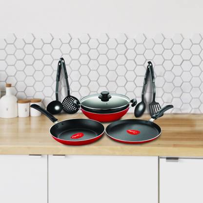 Buy Pigeon Mio Gift Set Non-Stick Coated Cookware Set  (Aluminium, 8 – Piece) at Rs. 999