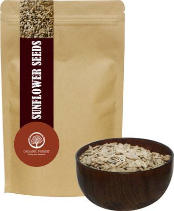 organic forest Roasted and Salted Sunflower Seeds 1Kg Protein and Fiber Rich Super Foods Sunflower Seeds
