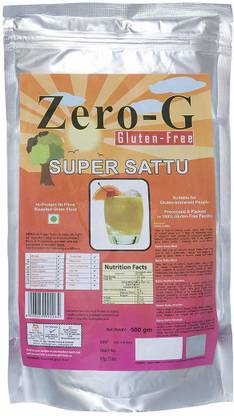 Zero-G Gluten-free Roasted Gram Flour Sattu (500g Pouch) Nutrition Drink