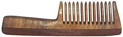 Leysin Hair Neem Wood Comb For Control Hair Fall Regrowth Hair Comb