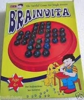 Realshopee Brainvita Marble Board Game for Kid or Child Classic Building Toy Party & Fun Board Game