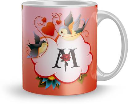 Dreamlivproducts Letter M alphabet Gift for hasband mug (Mug3405) Ceramic Coffee Mug
