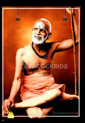 Maha Periyava - Sri Kanchi Paramacharya I Chandrashekarendra Saraswati I Sage of Kanchi I Wall Poster A3 Fine Art Print