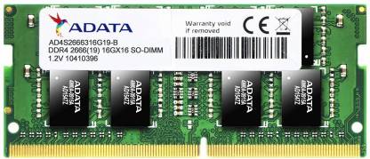 ADATA Premier DDR4 16 GB (Single Channel) PC (AD4S2666316G19-R)