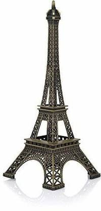 MIKEL ENTERPRISES Metal Eiffel Tower Statue, Home Decor Showpiece - 17 cm, Multicolour Decorative Showpiece  -  10 cm