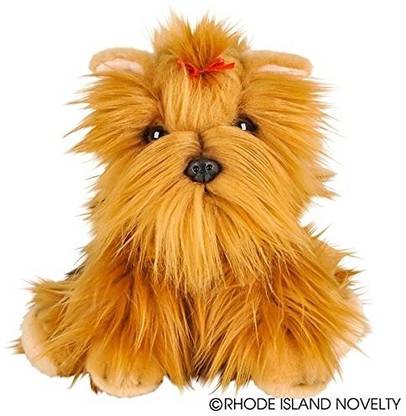Adventure Planet Realistic Yorkshire Terrier Plush Stuffed Floppy Dog  - 26 cm