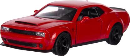 RMZ 5 Inch Die Cast Pull Back Dodge Challenger SRT Demon - Red