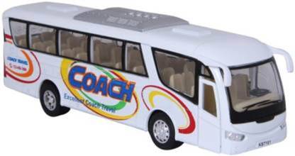 ToyVilla Coach Bus Diecast Metal Door Openable and Pull Back