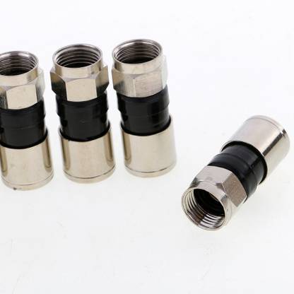 Snc F Compression Snap Seal Plug Connector RG6 F-type Wire Connector