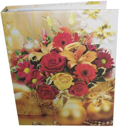 Radhika MUTY ROSE FLOWER PHOTO ALBUM ( SIZE 6"x8"-100 PHOTOS POCKETS ) Album