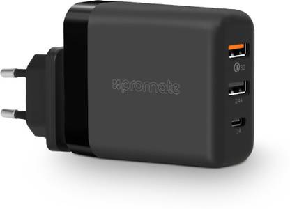 Promate 2.4 A Wall Charger for Mobile with Detachable Cable