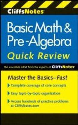 CliffsNotes Basic Math and Pre-Algebra Quick Review: 2nd Edition