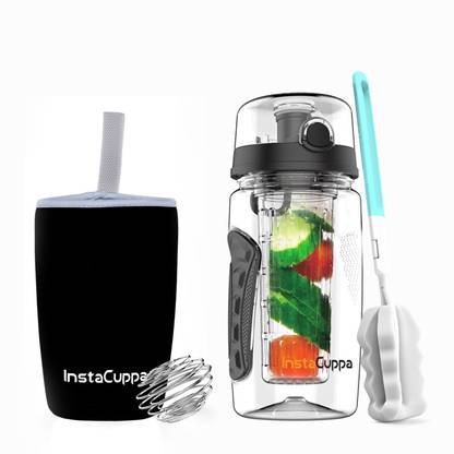 InstaCuppa InstaCuppa_InfuserBottle_Black 1000 ml Bottle