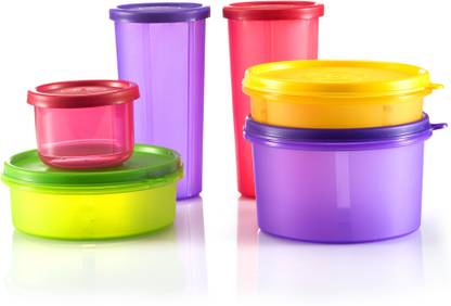 Flipkart SmartBuy Multipurpose Containers - 535 ml, 350ml, 290ml, 190ml, 150ml - Plastic Fridge Container