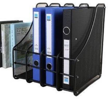 VP STORES 4 Compartments metal file stand