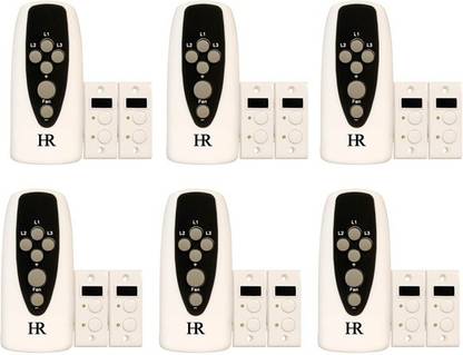 HR IMPRESSION REMOTE SWITCH 3 LIGHT, 1 FAN (NON-MODULAR) 5 A One Way Electrical Switch