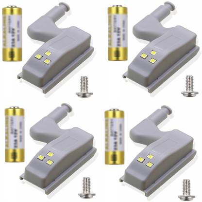 Segolike Door Closer Hinge, Cabinet Hinge LED Sensor Light for Wardrobe Cupboard Home Kitchen Closet Concealed Hinge