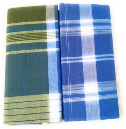 Cotton colors Striped, Checkered Multicolor Lungi