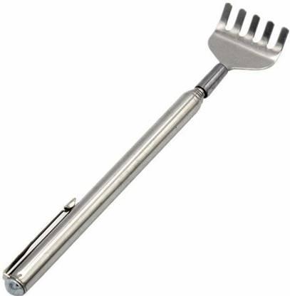 SYGA Scratching Stick Portable Stainless Steel Extendable Telescopic Back Scratcher,Hand Massage Tool, With Telescoping Handle, Extends from 6.1 To 19.68 Inches Massager