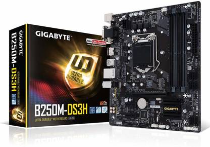 GIGABYTE B250 DS3H LGA1151Socket Micro-ATX Intel B250 Chipset DDR4 Motherboard for Desktop