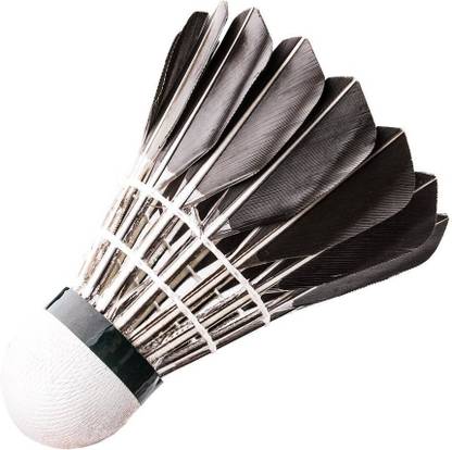 Quinergys ™ Professional Grade Advanced Goose Feather Badminton Shuttlecock Feather Shuttle  - Black