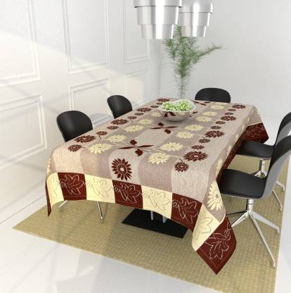 Sawan Fl 6 Seater Table Cover, 6 Seater Dining Table Size In Inches