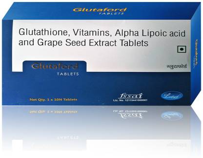 Leeford Glutaford-Glutathione(Reduced) 500mg,Vitamin C,E & Grape