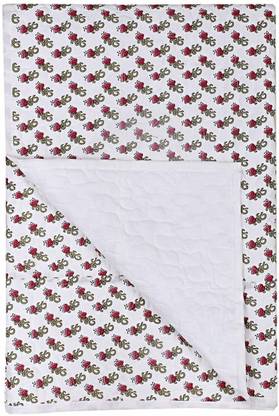 JAIPUR FABRIC Text Print Single Quilt for  Mild Winter