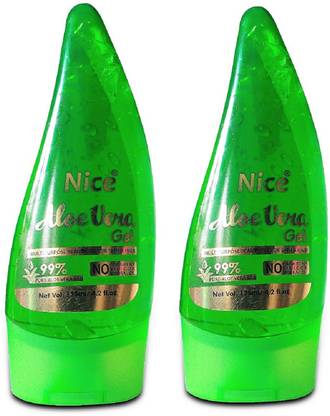 NICE Multipurpose AloeVera Gel For Skin & Hair(125ML X2)