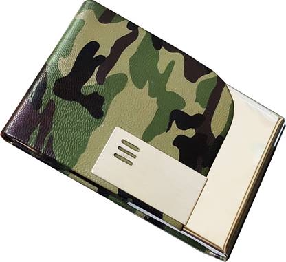 Flipkart SmartBuy 10 Slot Metal Leatherite Business Card/Visiting Card/Credit Card Holder Wallet with Magnetic Closure (Multicolor) 10 Card Holder