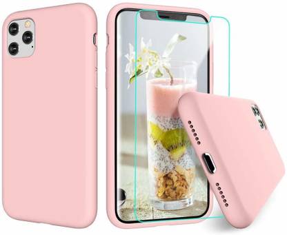 Midkart Back Cover for iPhone 11 Pro Max 6.5 Baby Pink Liquid Silicone Case Soft Microfiber Lining 360 Protection