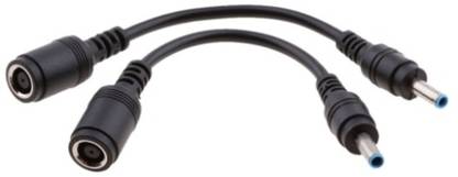 Vinayakart Power Cord 0.16 m 68000983 _2 Pieces Female to Male DC Power Cable converter for HP & Dell Laptop
