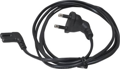 Crystonics Power Cord 1.5 m Universal AC Laptop Power Cable Cord 2 Pin Plug