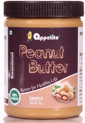 APPETITO natural smooth penut butter (Unsweetened) 1KG