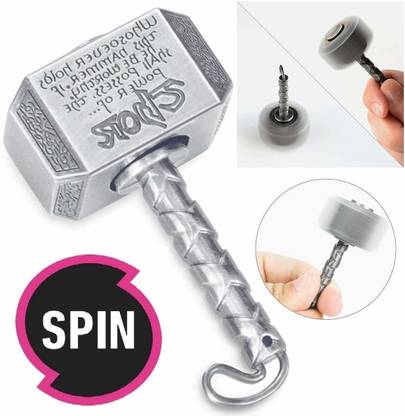 PAWSAM Cool Thor's Hammer 3D Fidget Hand Finger Spinner Keychain Key Chain