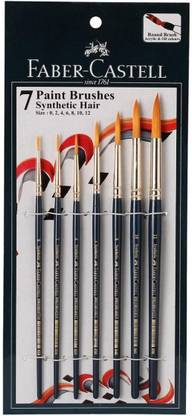 FABER-CASTELL Synthetic Blue 7 brushes Round
