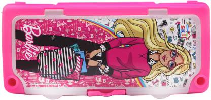 SKI Barbie Champion White Board Marker Barbie Art Plastic Pencil Box