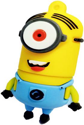 Tobo Despicable Me Minion Cartoon Flash Drive Stick Pen Drive USB 16 Pen Drive Compatible with Laptop, Desktop Computer USB 2.0 Rubber Case