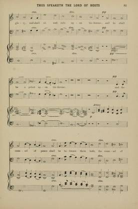 Thus Speaketh the Lord of Hosts 2 J Stainer Christmas Carols & Hymns Canvas Art