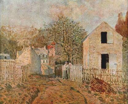 The Village of Voisins Canvas Art - Alfred Sisley (24 x 36) Canvas Art