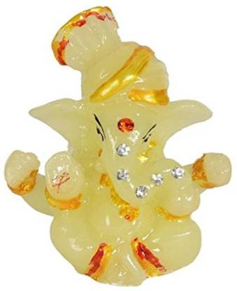 S A Gifts Murti Of Ganesha Crystal | Statue For Temple Decorative Showpiece  -  16 cm