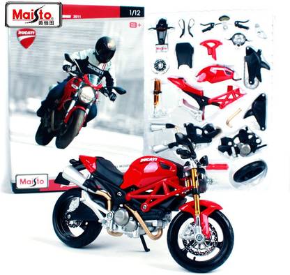 Maisto Ducati Monster 696 Assembly BIKE Model Kit, Scale 1:12