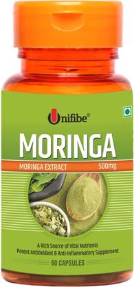 Unifibe Moringa – 60 Capsules, 500 mg Extract