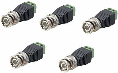 LipiWorld BNC Connector Connectors for CCTV Camera BNC Connector Wire Connector