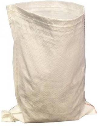 Pretail Plastic Storage Sacks for rough use or Sack Races, Big Plastic Sack Bags, Woven Sacker, Standard Size, Pack of 8 Pack of 8 Grocery Bags