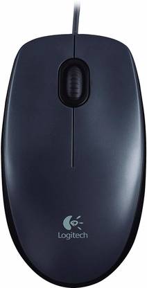 Logitech Wired USB Mouse (Black) Wired Ambidextrous Laser  Gaming Mouse